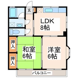 宮川ハイツの物件間取画像